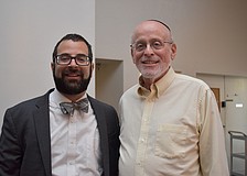 Seth Miller, the executive director of the Innocence Project of Florida and Rabbi Michael Werbow