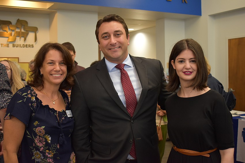 Andrea Eiffert, City Commissioner Hagen Brody and Ella Steinmetz