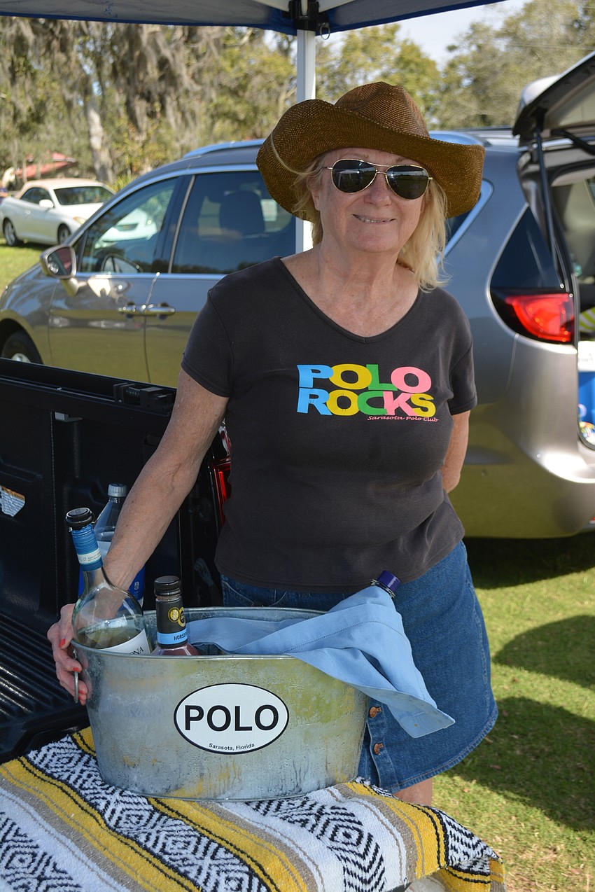 East County's Helene Buckley usually brings a group to polo, but on Sunday she went solo.