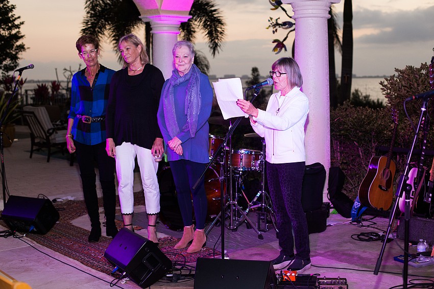 The PEL officers thank guests for coming to the event.