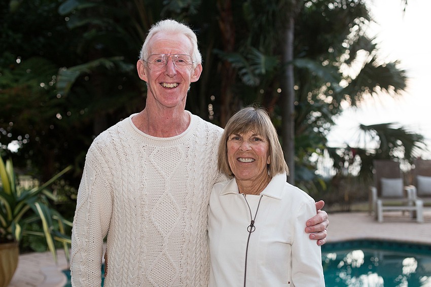 Steve Bourne and President Sharon Kenworthy