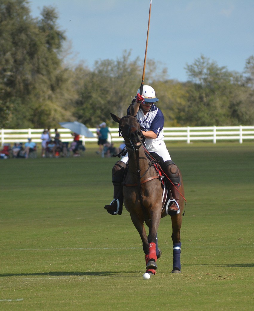 Kelly Beck of The Internationals takes a shot toward the goal.