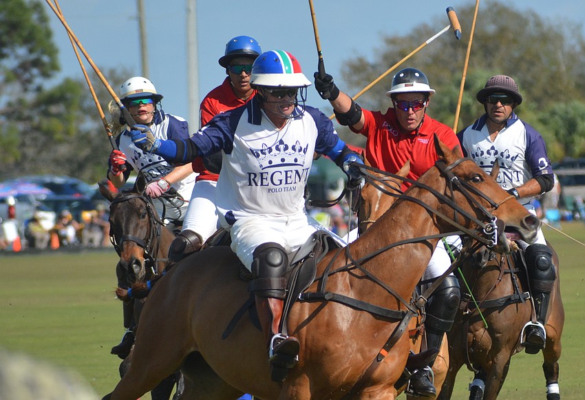 Stuart Campbell of The Internationals leads the pack during Jan. 13 play.