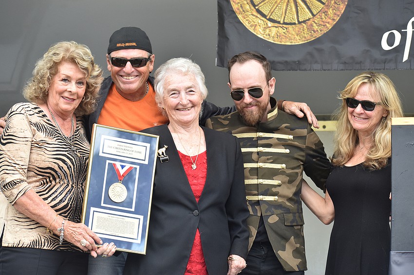 Master of Ceremonies Kay Rosaire, Timmy Gaga Hernandez, Tony Hernandez and Sylvia Hernandez DiStasi