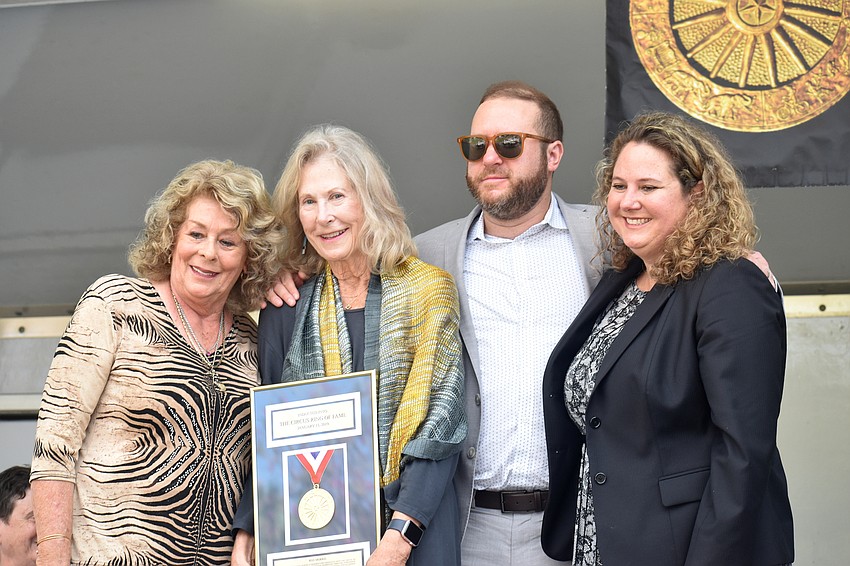 Master of Ceremonies Kay Rosaire, Arlene Morris, Isaac Morris and Ceres Morris Hill