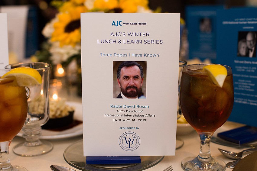 The speaker was AJC's Director of International Interreligious Affairs Rabbi David Rosen.