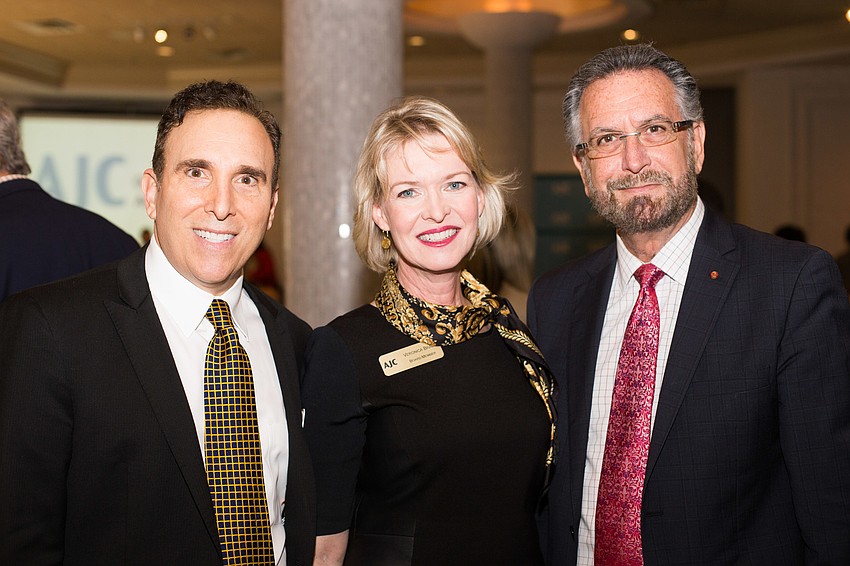 Regional Director Brian Lipton, Veronica Brady and Speaker Rabbi David Rosen