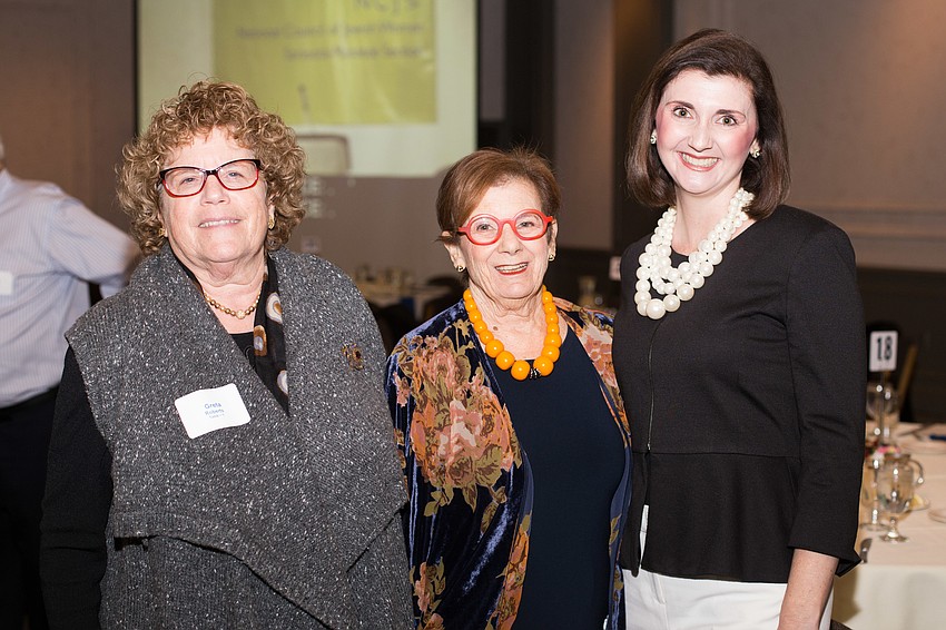 Greta Roberts, Co-Chairwoman Joan Bour and Jessica Rogers