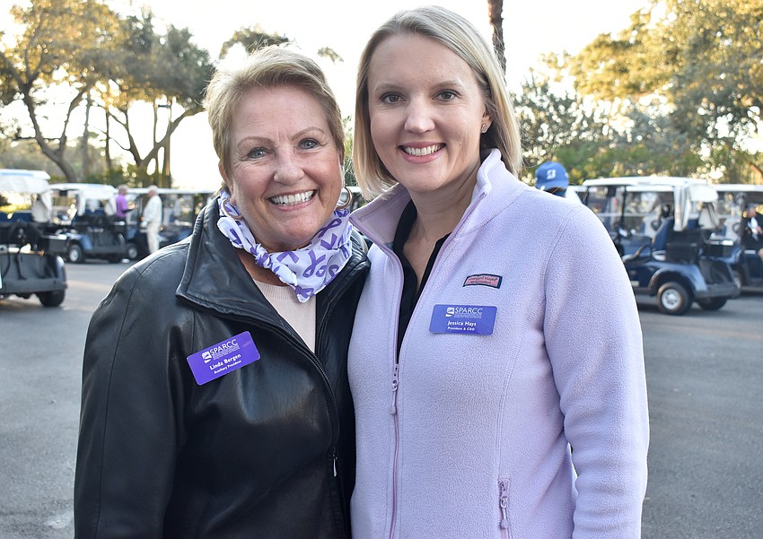 SPARCC Auxiliary President Linda Bergen and SPARCC President and CEO Jessica Hays