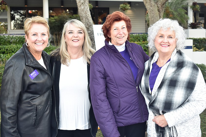 SPARCC Auxiliary President Linda Bergen, Nancy Raymond, Andee Luther and Cheryl Jann-Ferreira