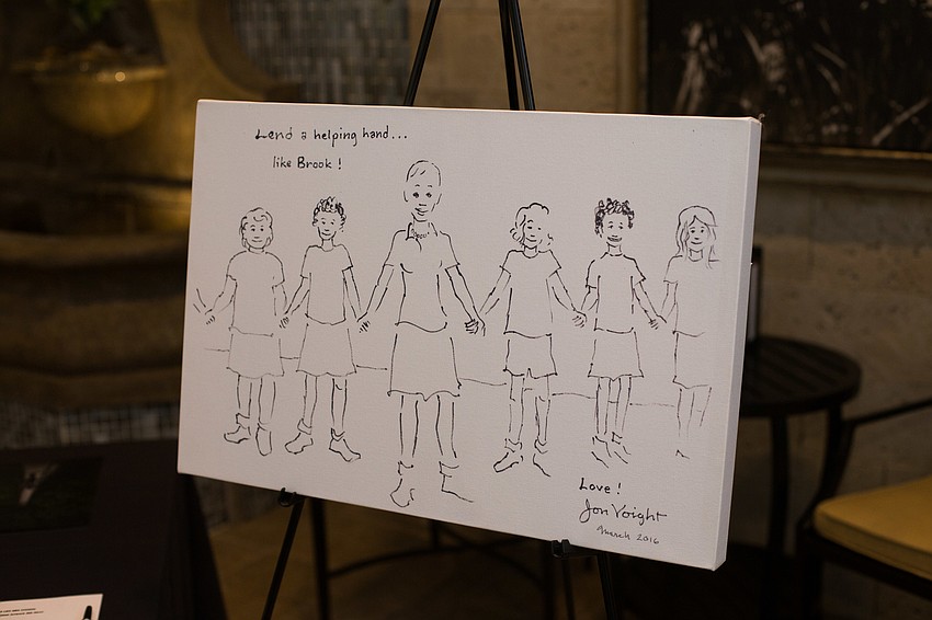 Actor Jon Voight, a dear friend to Brook Bello, made a painting to be auctioned off at the event.