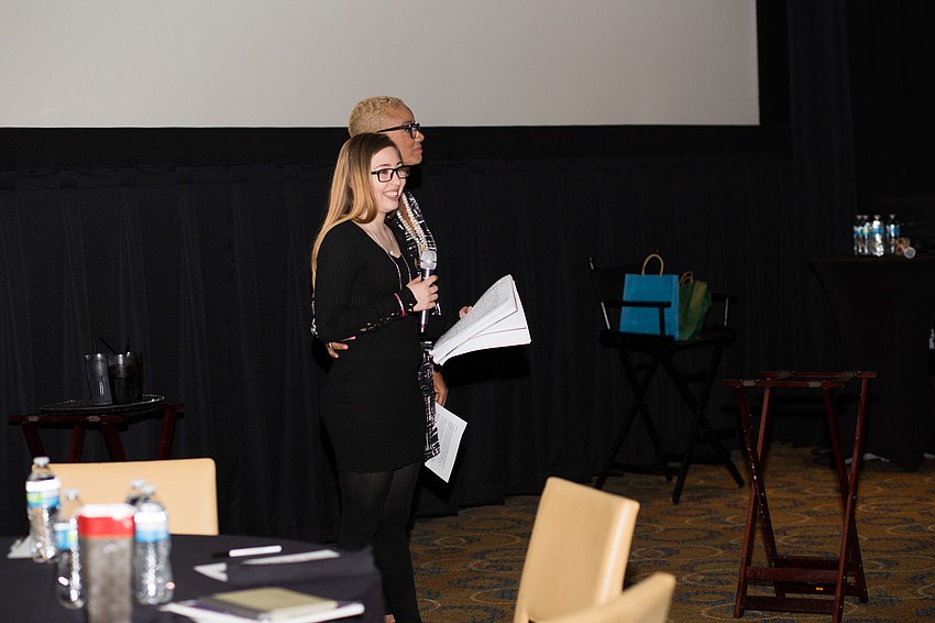 Felicity tells the audience about her experience growing up in a brothel and being a victim of child sex abuse.