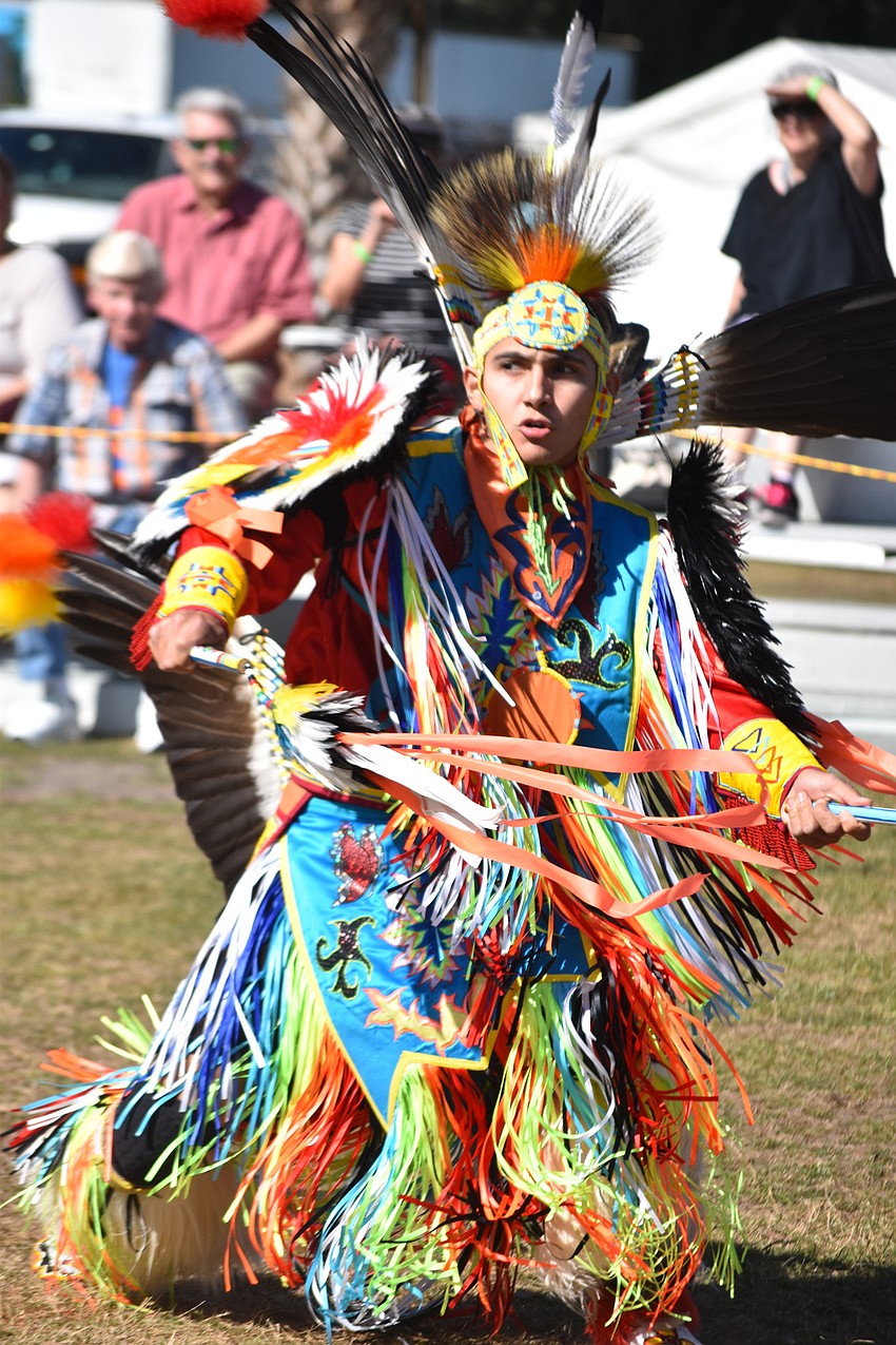 Cody Boettner performs a Men's Fancy Dance.