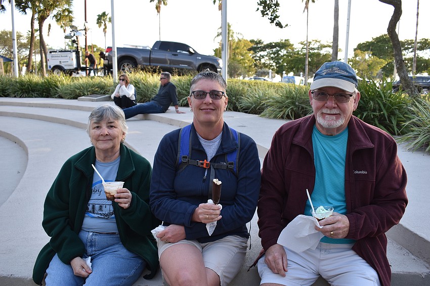 Mary Lou Lester, Doris McGann and Ken McGann