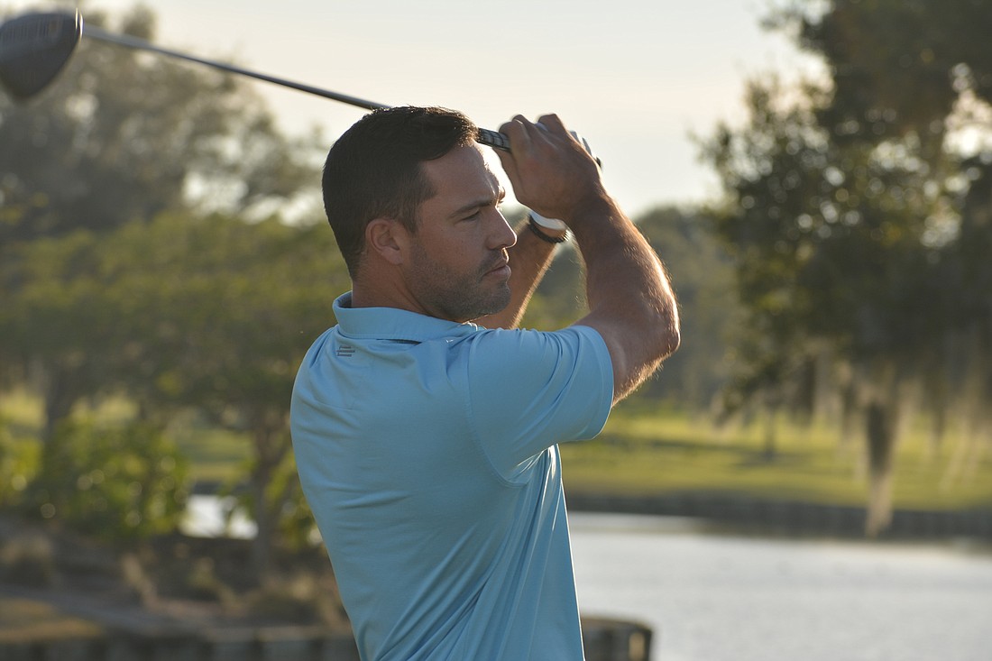 Lakewood Ranch&#39;s Seath Lauer practices for the LECOM Suncoast Classic after taking two years away from professional golf.