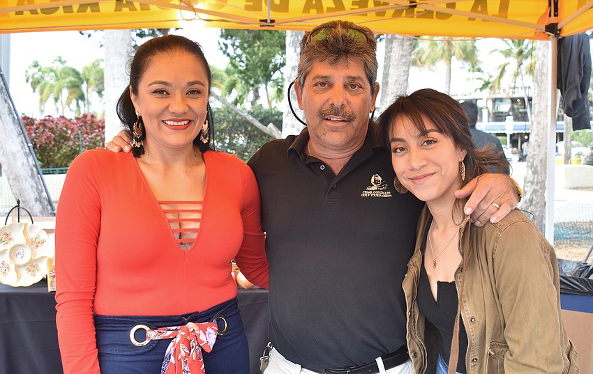 Yesika Montenegro, John Monetti and Paula Sarrano