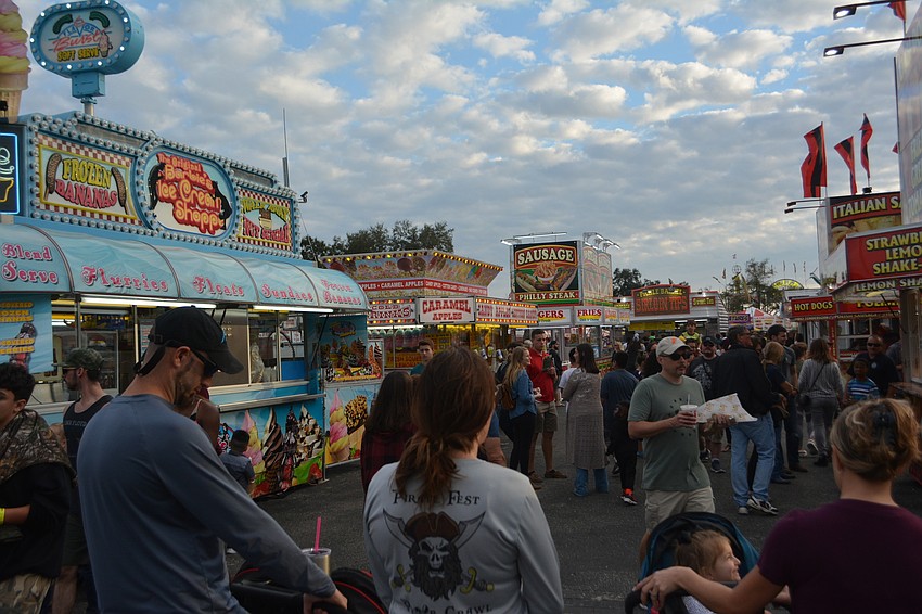 Warm weather led to packed midways.
