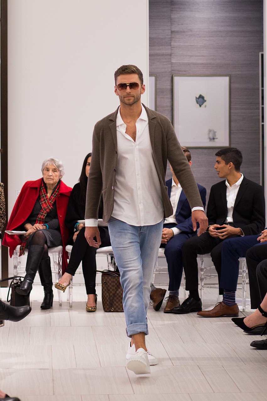 The fashion show featured modern, chic styles from designer labels.