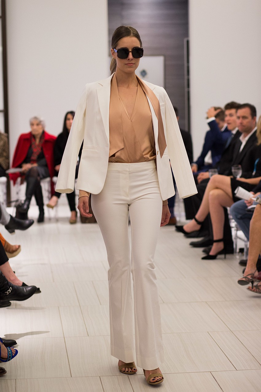 The fashion show featured modern, chic styles from designer labels.