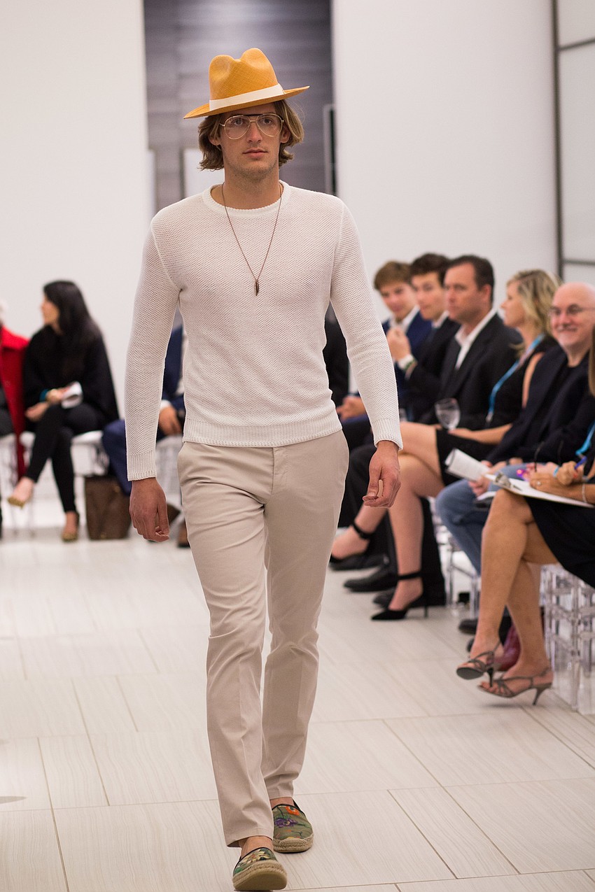 The fashion show featured modern, chic styles from designer labels.