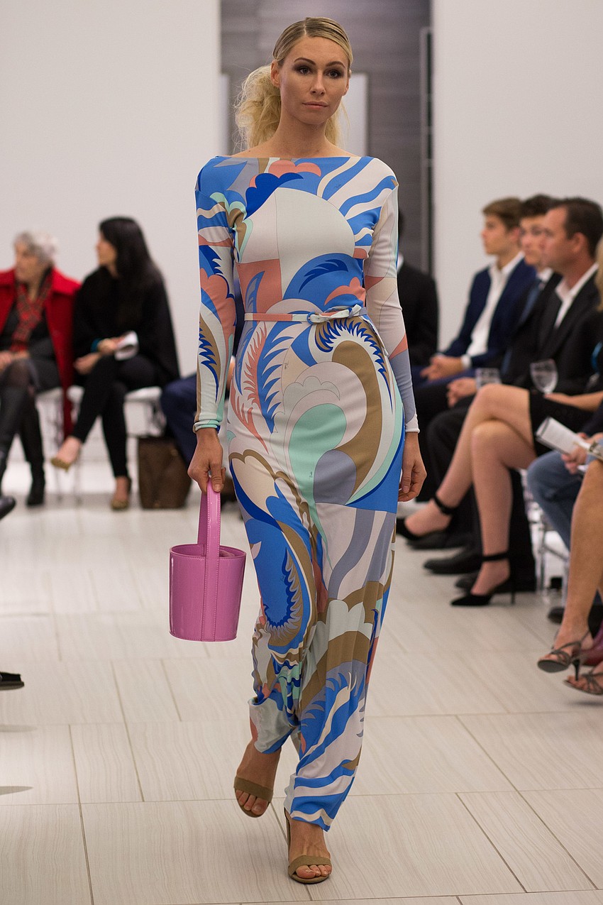 The fashion show featured modern, chic styles from designer labels.