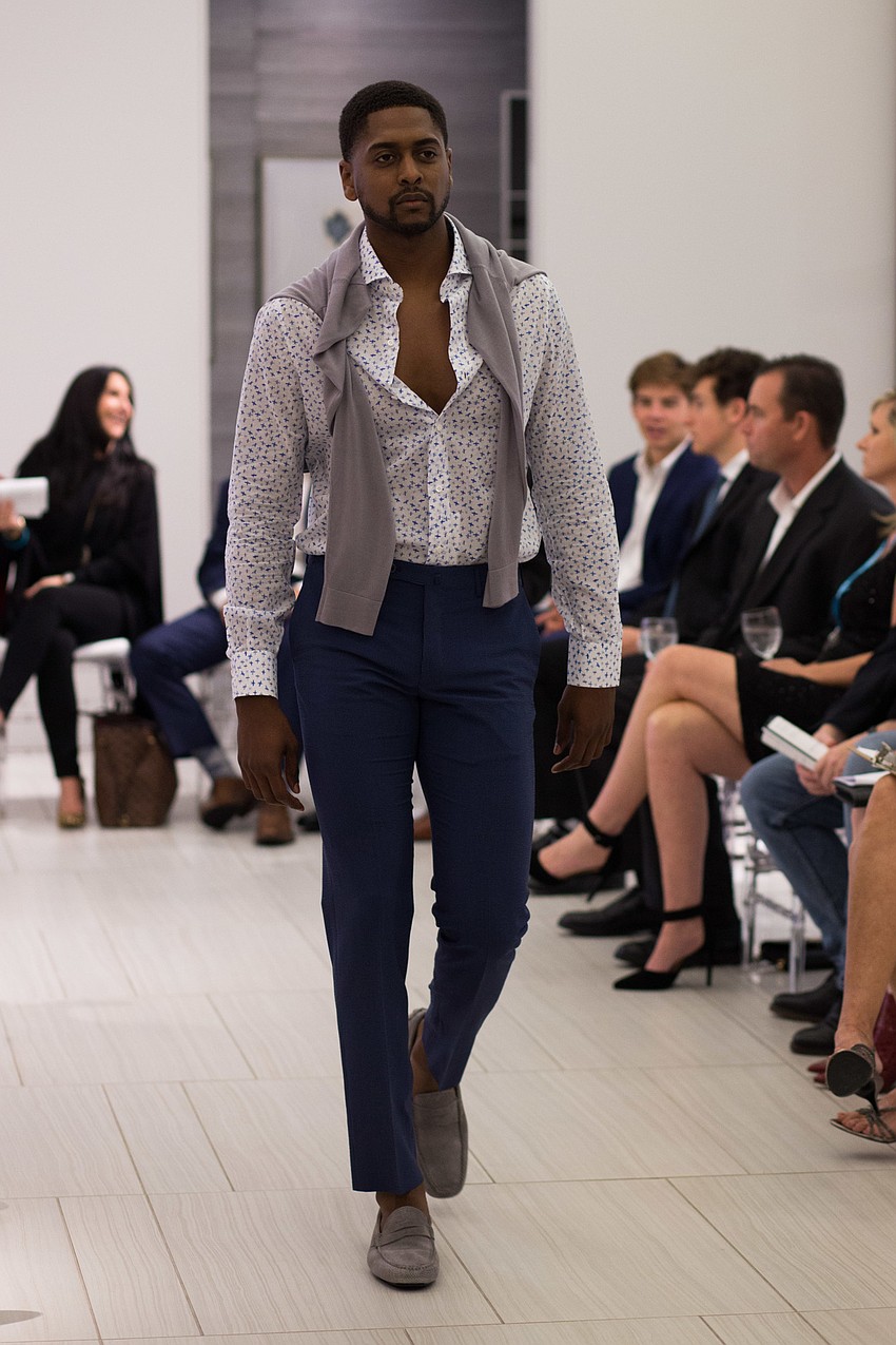 The fashion show featured modern, chic styles from designer labels.