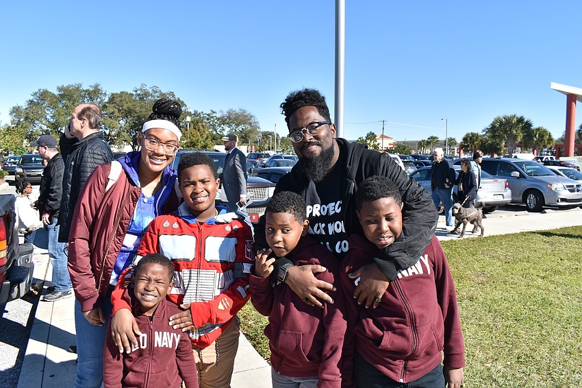 Makayla Walter, Malcolm Gaudin, Mykah Walters, Malik Gaudin, Mac Gaudin and Mac Gaudin, Jr.