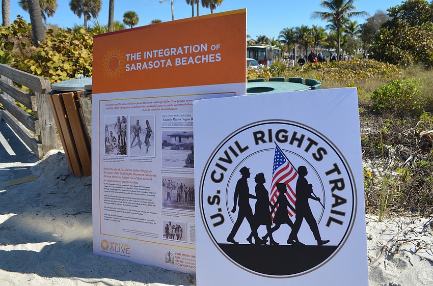 The event was held to recognize the addition of Newtown's African-American heritage trail to the U.S. Civil Rights Trail.