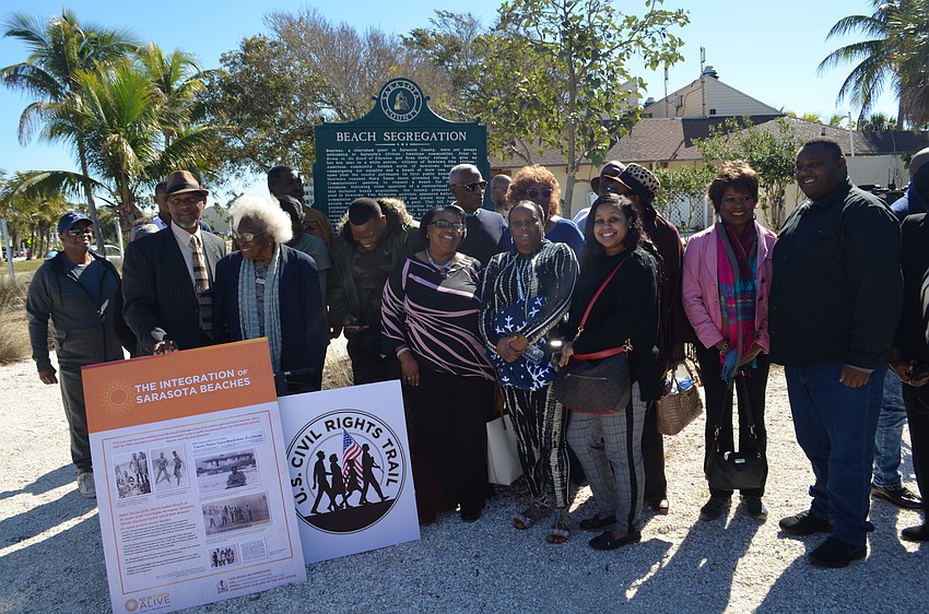 The event honored the work done by Newtown activists to push for the integration of Lido Beach beginning in the 1950s.