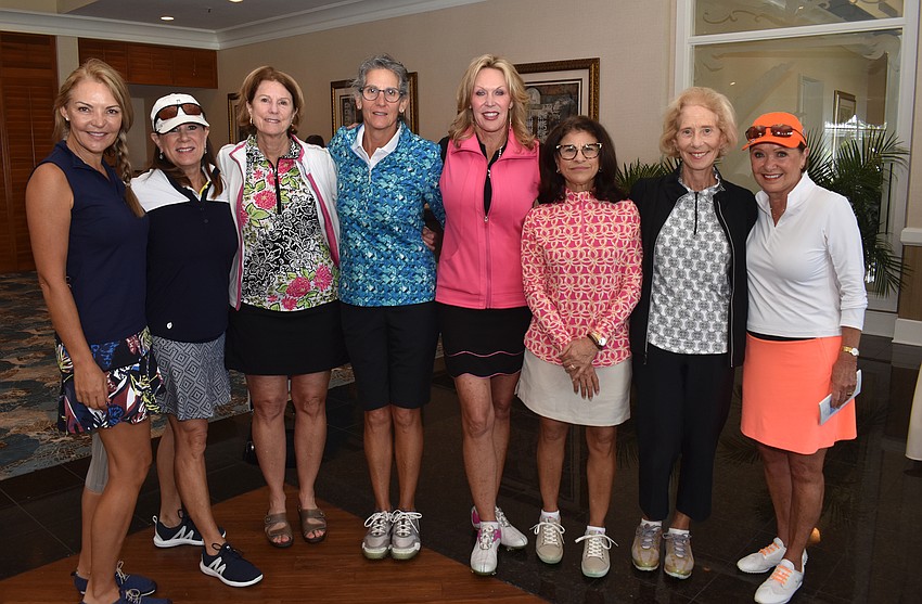 New members Heloise Kihnke, Jan Henry, Debbie Karlin, Julia Fosson, Elaine Dabney, Jeanne Musorofiti, Diana Emerich and Jan Augustine