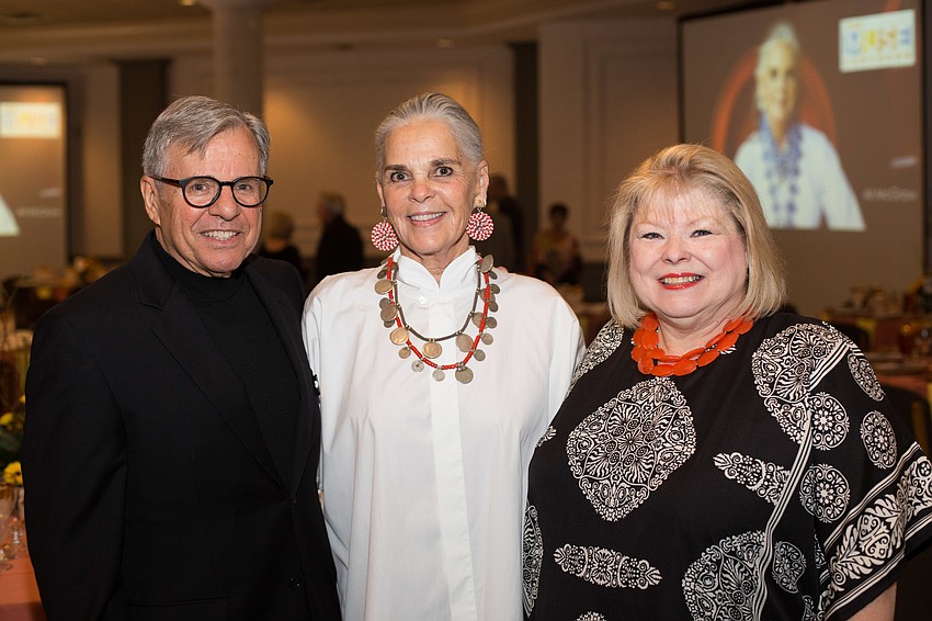 Executive Director Bruce E. Rodgers, Honoree Ali MacGraw and Chairwoman Debbi Benedict