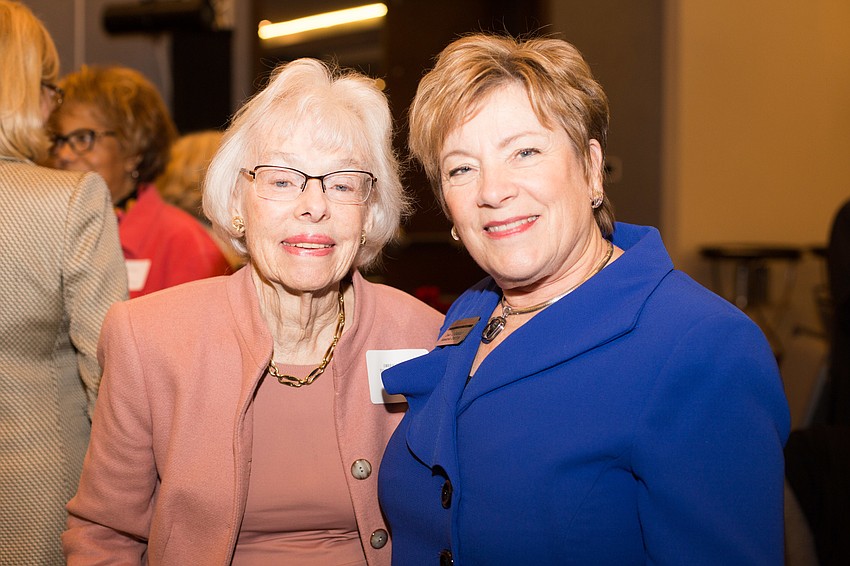 Beverly Koski and Asolo Repertory Theatre Managing Director Linda DiGabriele