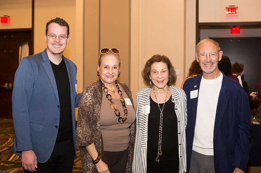 Paul Adolphsen and Flora Major with Joan and Bart Levenson