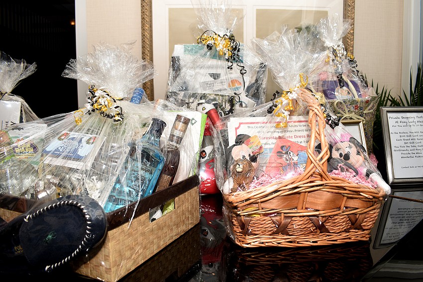 Six celebrity bartender prizes were given as raffle items.