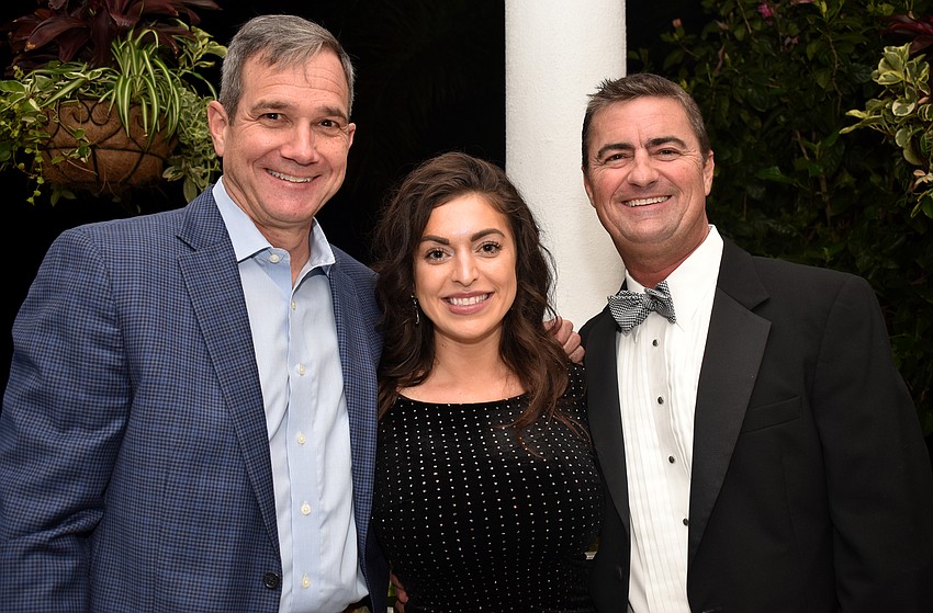 Local bartenders Dave Odenath, Courtney Rossler and Sam Lastinger