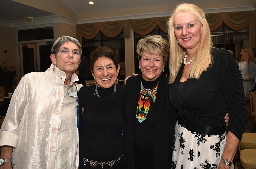 Previous Garden Club presidents Madelyn Spoll, Susan Landau and Barbara Kerwin with current President Susan Phillips.