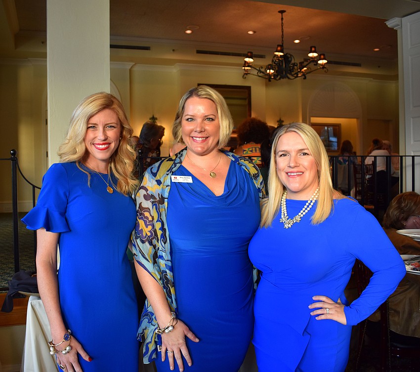 Sarasota Junior League Legislative Breakfast Chair Britt Riner, Junior League President Amy Sankes and Junior League member Erin Christy