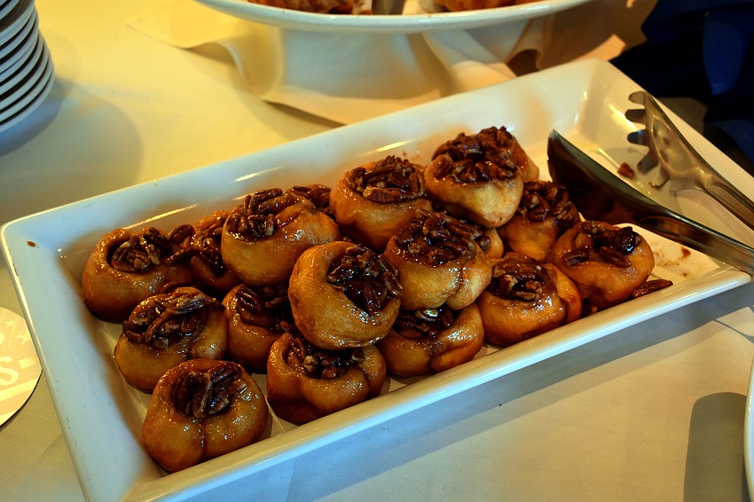 Guests could choose from a variety of treats for breakfast.