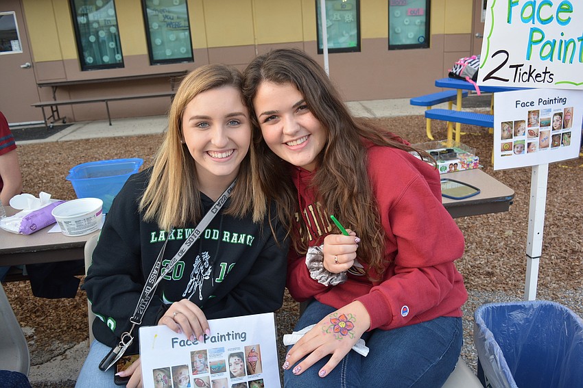 Lakewood Ranch High School students Dynver Bogan and Sofia Gonzalez, both seniors,