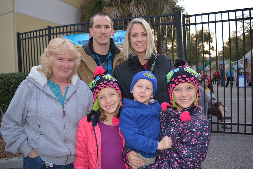 Lakewood Ranch's Erwin family came in full force. Granda Linda Erwin, of Ellenton, joined Phillip and Brianne Erwin, and their children (left to right) Jovie, Ayden and Baya.