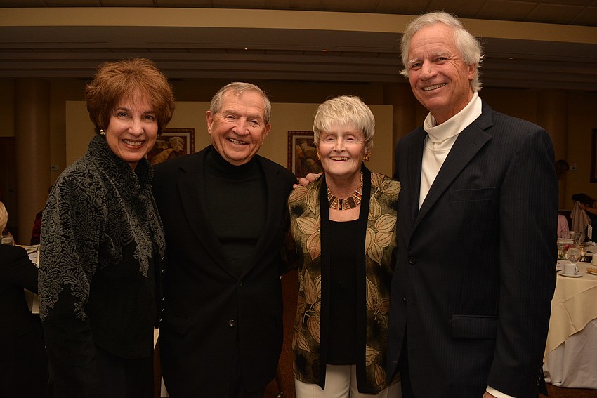 Bradenton's Dee and Mike Bennett catch up with Mote Ranch's JoAnn and John Swart.