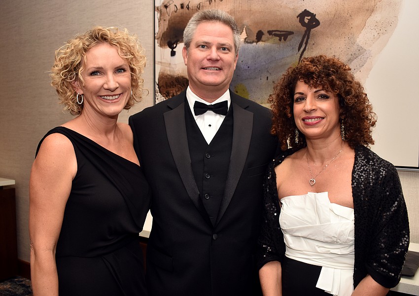 Jenni and Paul Hudson and Eleana Hall