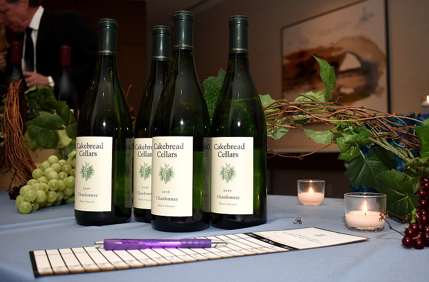 Cakebread Cellars chardonnay was just one option of wines that were available to bid on during the silent auction.