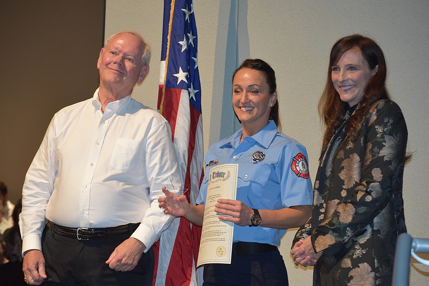 Larry Patton, Firefighter and Paramedic Miriam Troyer