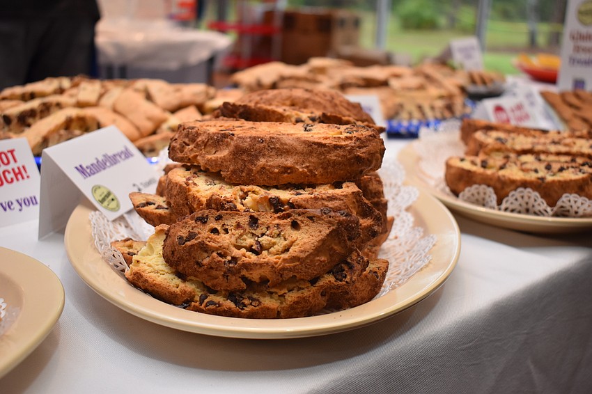 Goodies, like this mandelbread, were available for festival-goers to buy and enjoy.