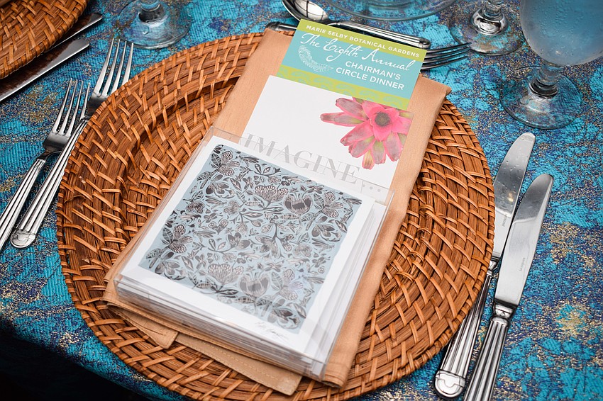 Each guest had a book of cards on their placemat.