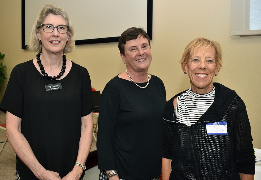 Meg Hausberg, speaker Deborah Walk and Judy Ebrahim