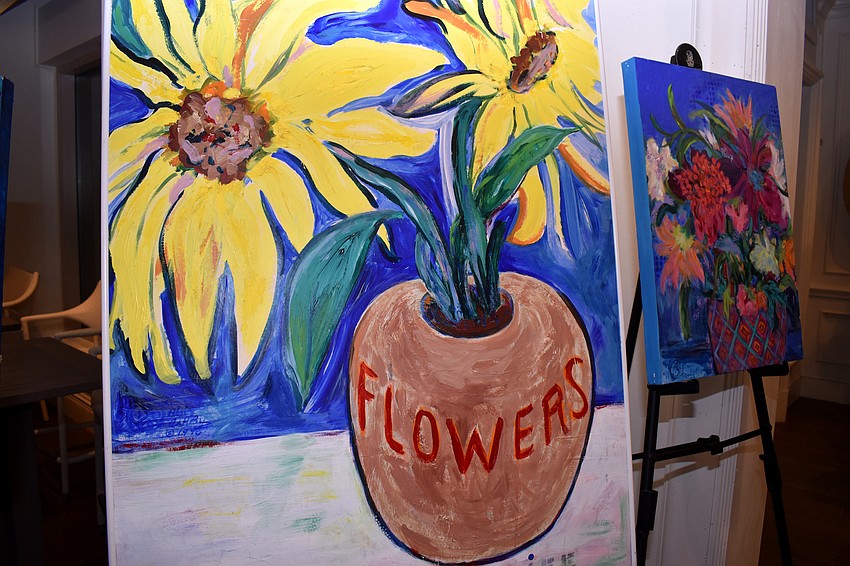 Artwork was on display as part of the auction.