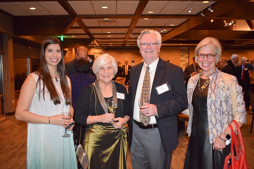 Concert Master Samantha Bennett with Jane and Bill Knapp and Roxie Jerde