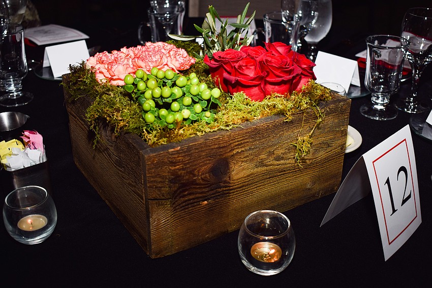 The centerpieces were made by Co-Chairwoman Caroline Ryan